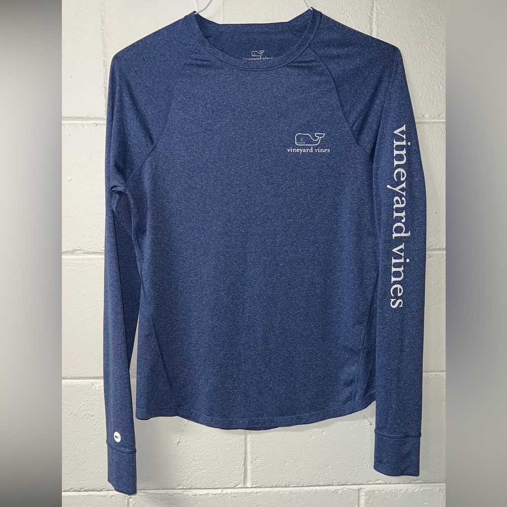 Vineyard Vines Women's Blue Long Sleeve Top